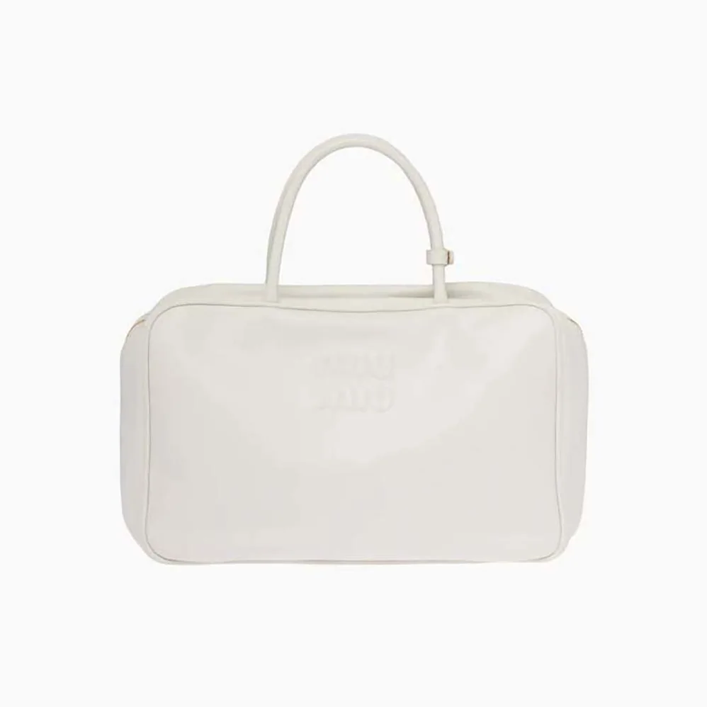 Miu Miu Leather Top-Handle Bag for Women in White