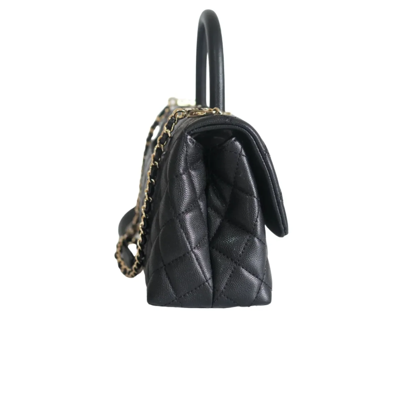 Chanel Coco With Top Handle Bag Black / Chanel Coco With Top Handle Bag Black /