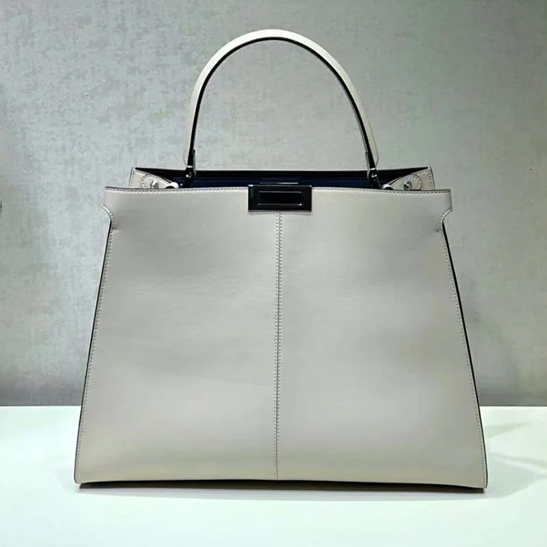 Fendi Peekaboo X-Lite in Leather Bag for Women in White