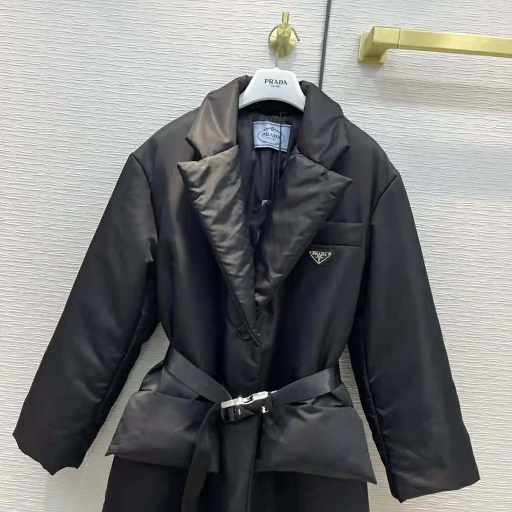 Prada Re-Nylon Down Coat Goose Down Padding for Women Prada Re-Nylon Down Coat Goose Down Padding for Women