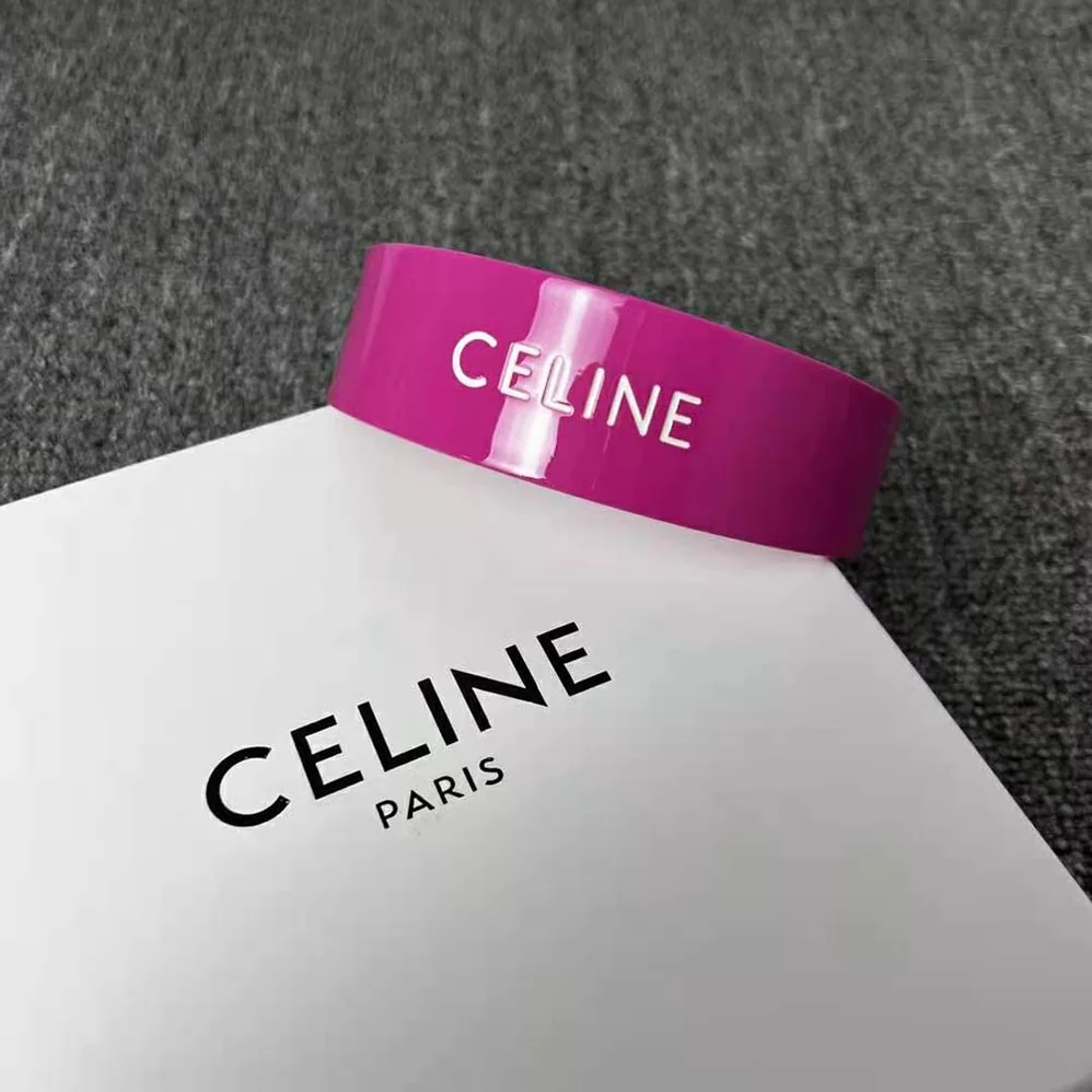 Celine Monochroms Celine Headband in Acetate for Women in Rose Celine Monochroms Celine Headband in Acetate for Women in Rose
