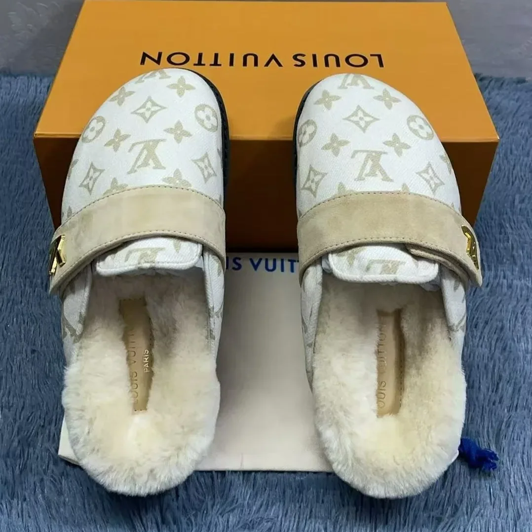 Louis Vuitton LV Cosy Flat Comfort Clog White 1ADD6V