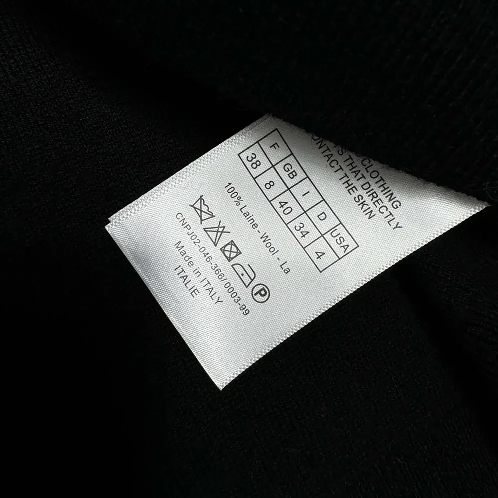 Dior Christian Dior Couture Sweater Black Wool Blend for Women
