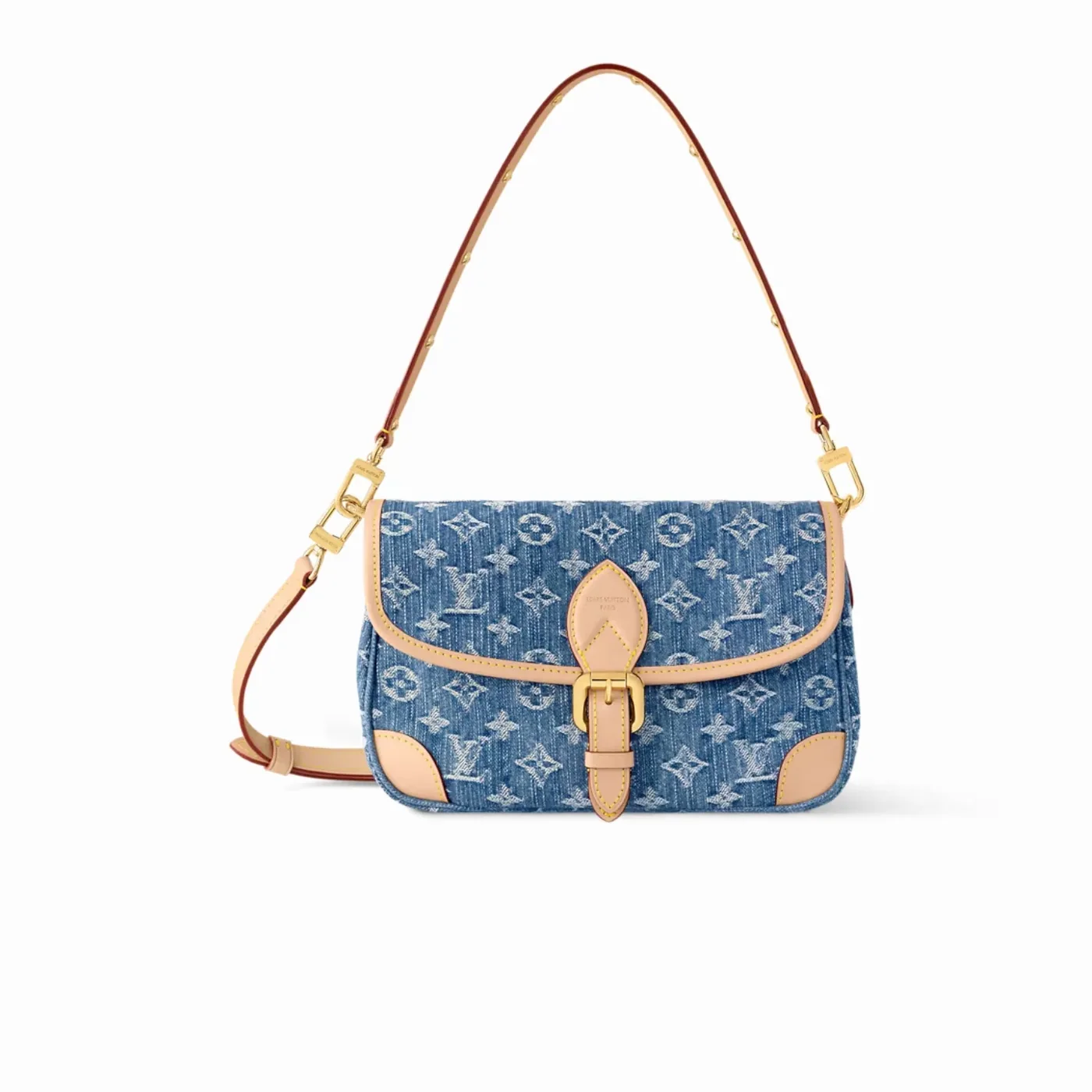 Louis Vuitton Diane Handbag Denim Blue /