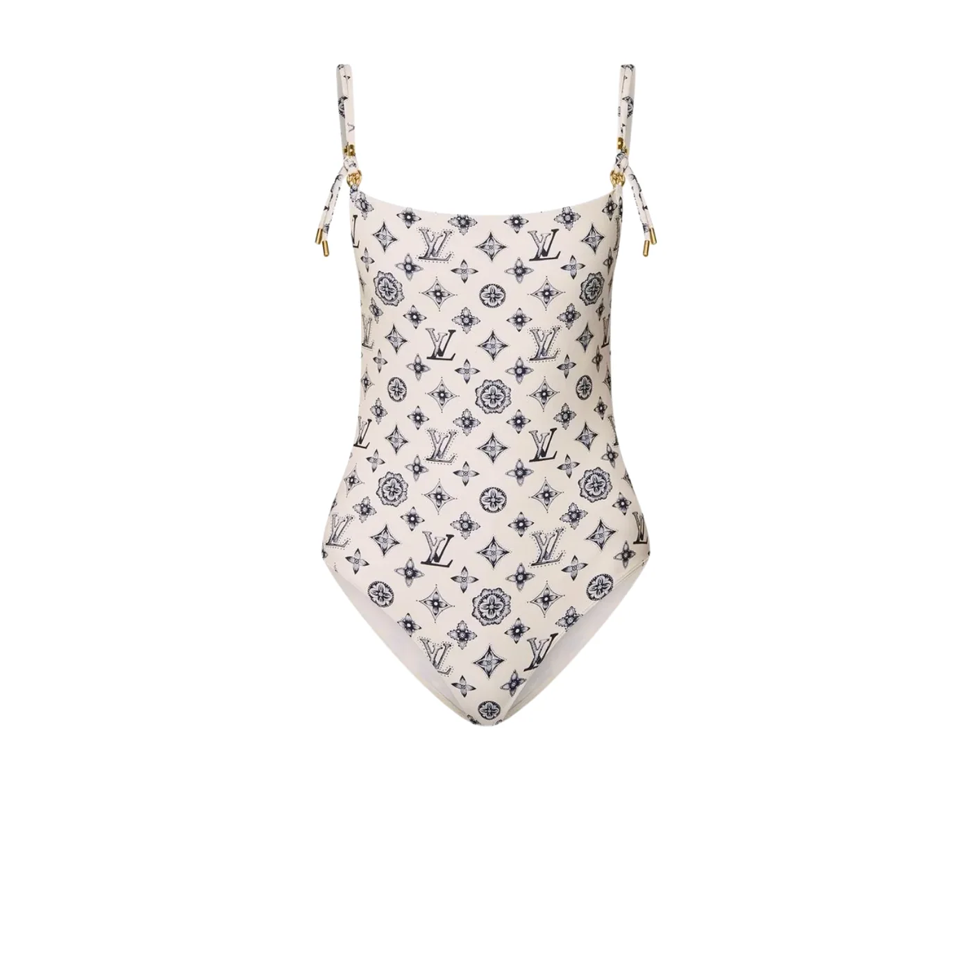 Louis Vuitton Tile Monogram One in Piece Swimsuit White Louis Vuitton Tile Monogram One in Piece Swimsuit White
