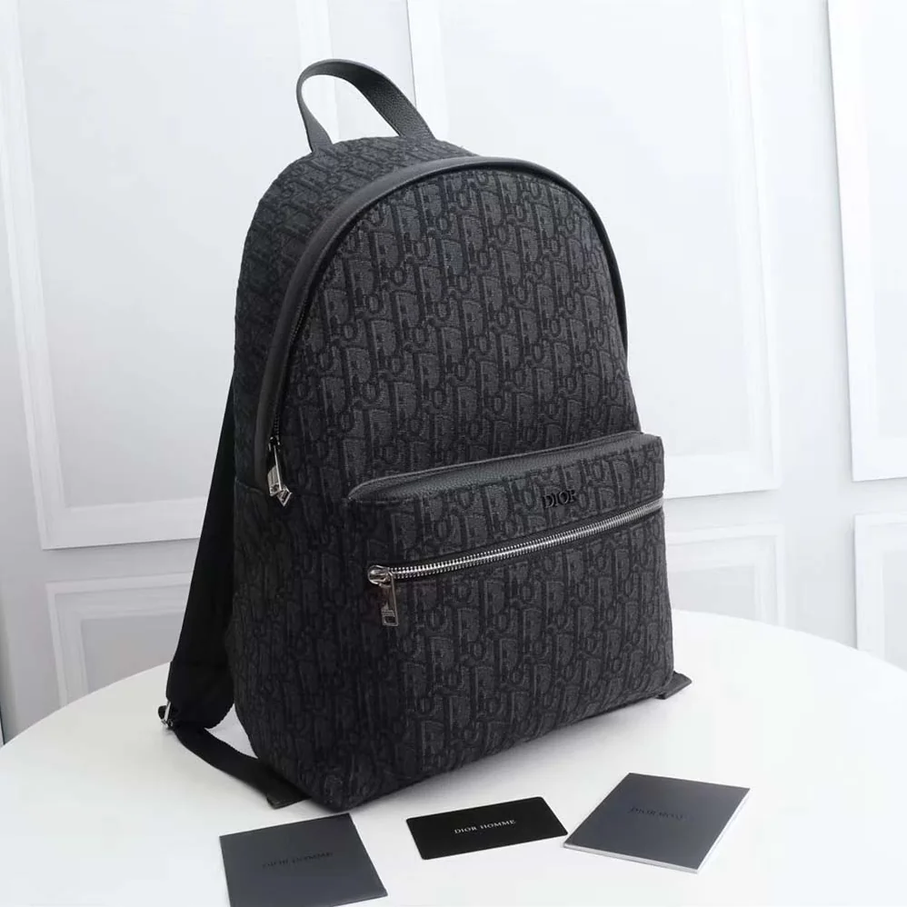 Dior Rider Backpack Black Dior Oblique Jacquard for Men Dior Rider Backpack Black Dior Oblique Jacquard for Men