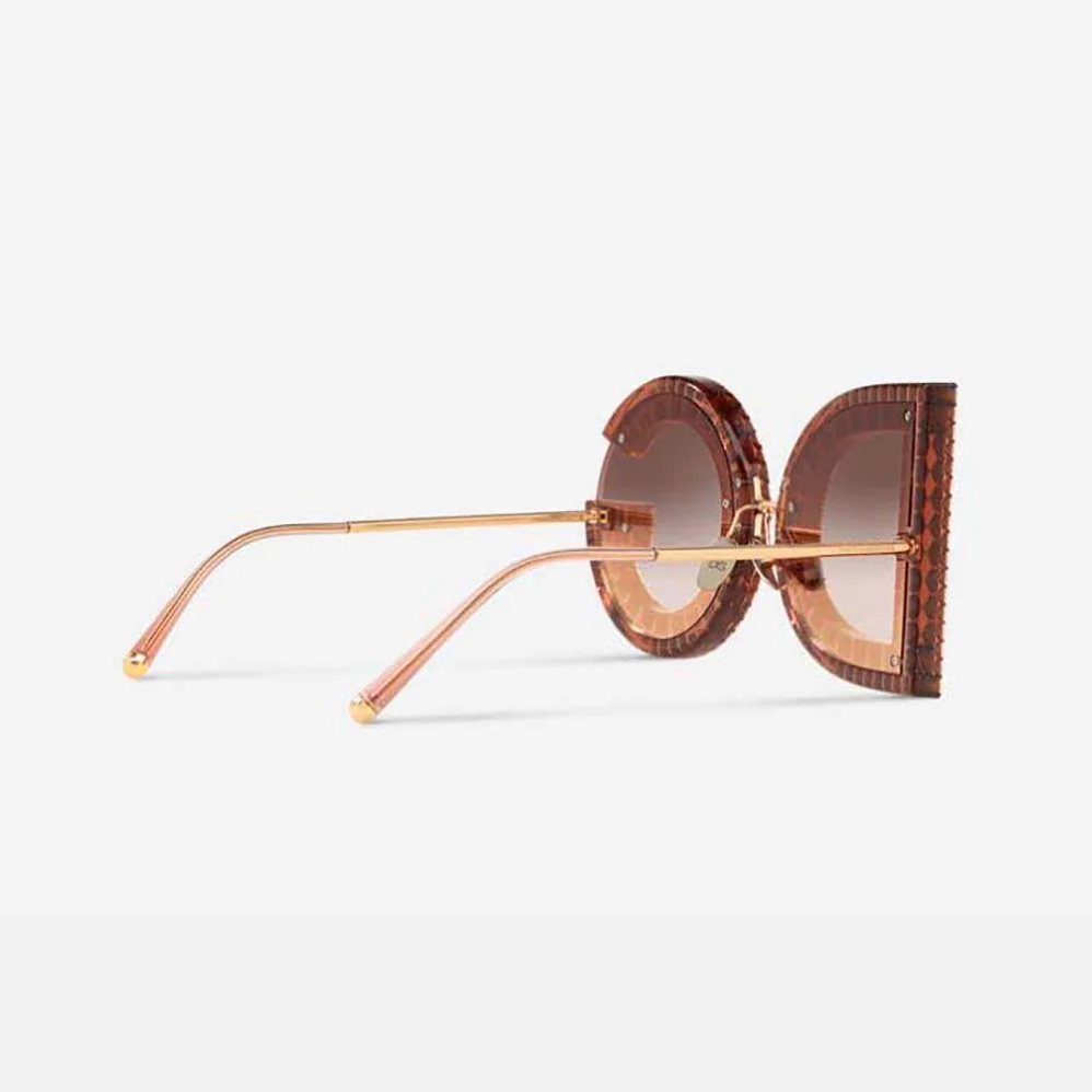 Dolce Gabbana D&G DG Glitter Sunglasses for Women in Pink Dolce Gabbana D&G DG Glitter Sunglasses for Women in Pink