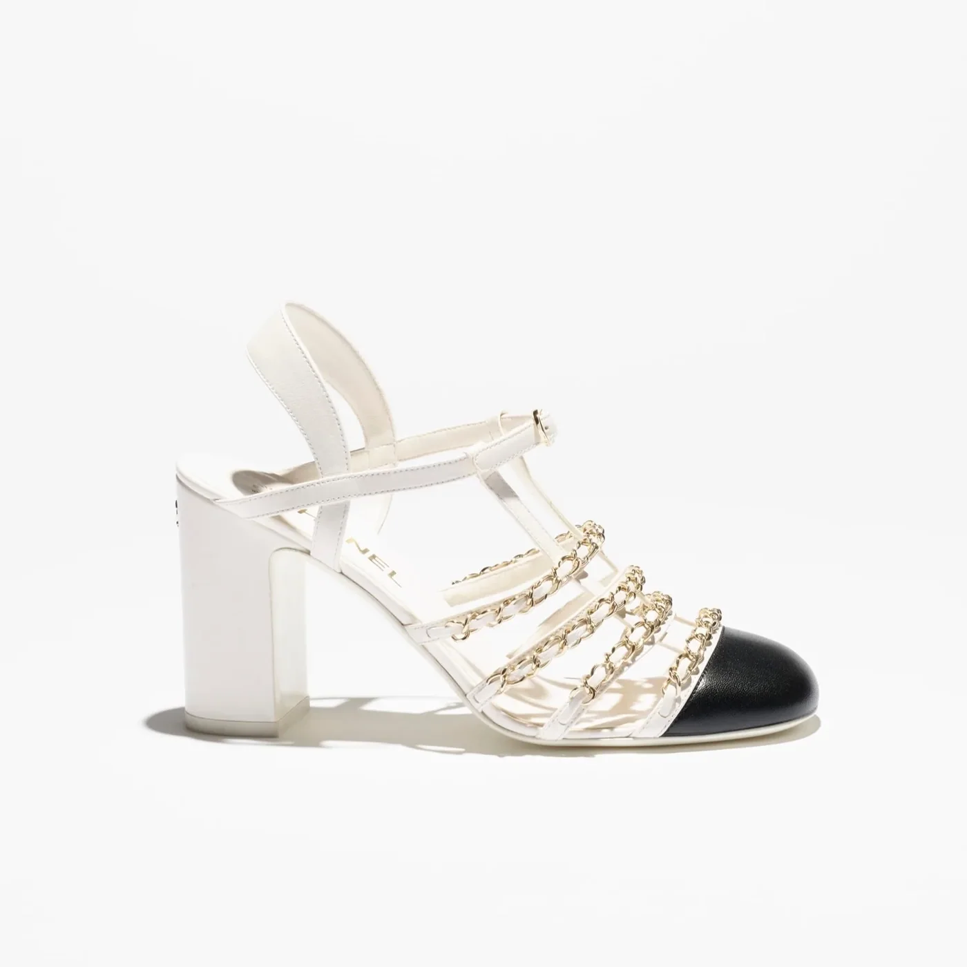 Chanel Slingbacks White/ Black --U5474