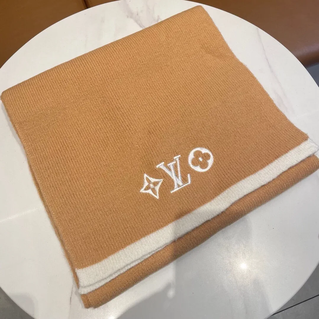 Louis Vuitton Vintage Scarf Lv Orange