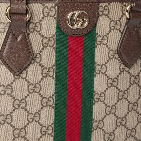 Gucci Ophidia Medium Tote Bag / Beige/ Dark Brown Gold Hardware Gucci Ophidia Medium Tote Bag / Beige/ Dark Brown Gold Hardware