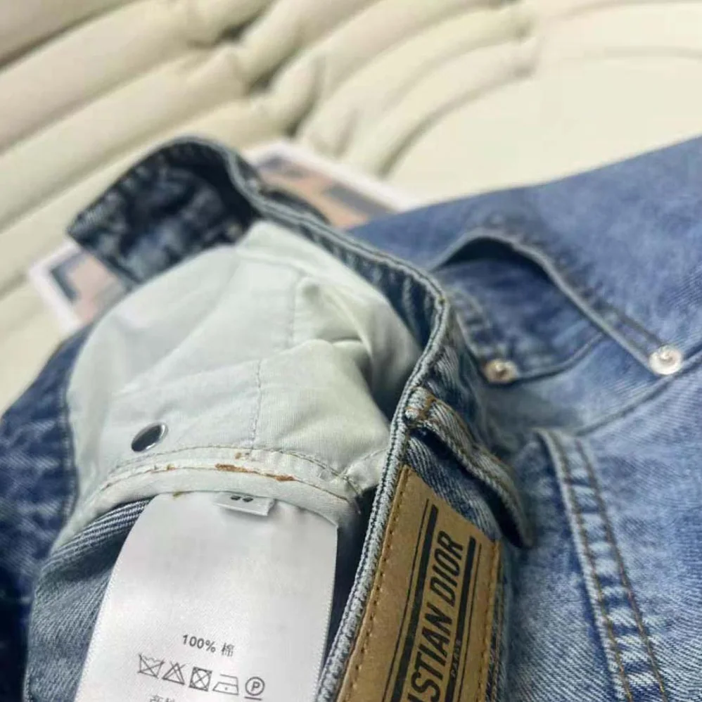 Dior Flared Miniskirt Blue Stonewashed Cotton Denim for Women Dior Flared Miniskirt Blue Stonewashed Cotton Denim for Women