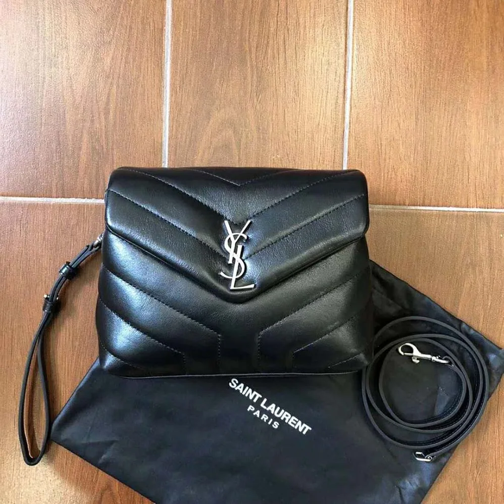 Saint Laurent YSL Small Loulou Bag Y Quilted Leather for Women in Black