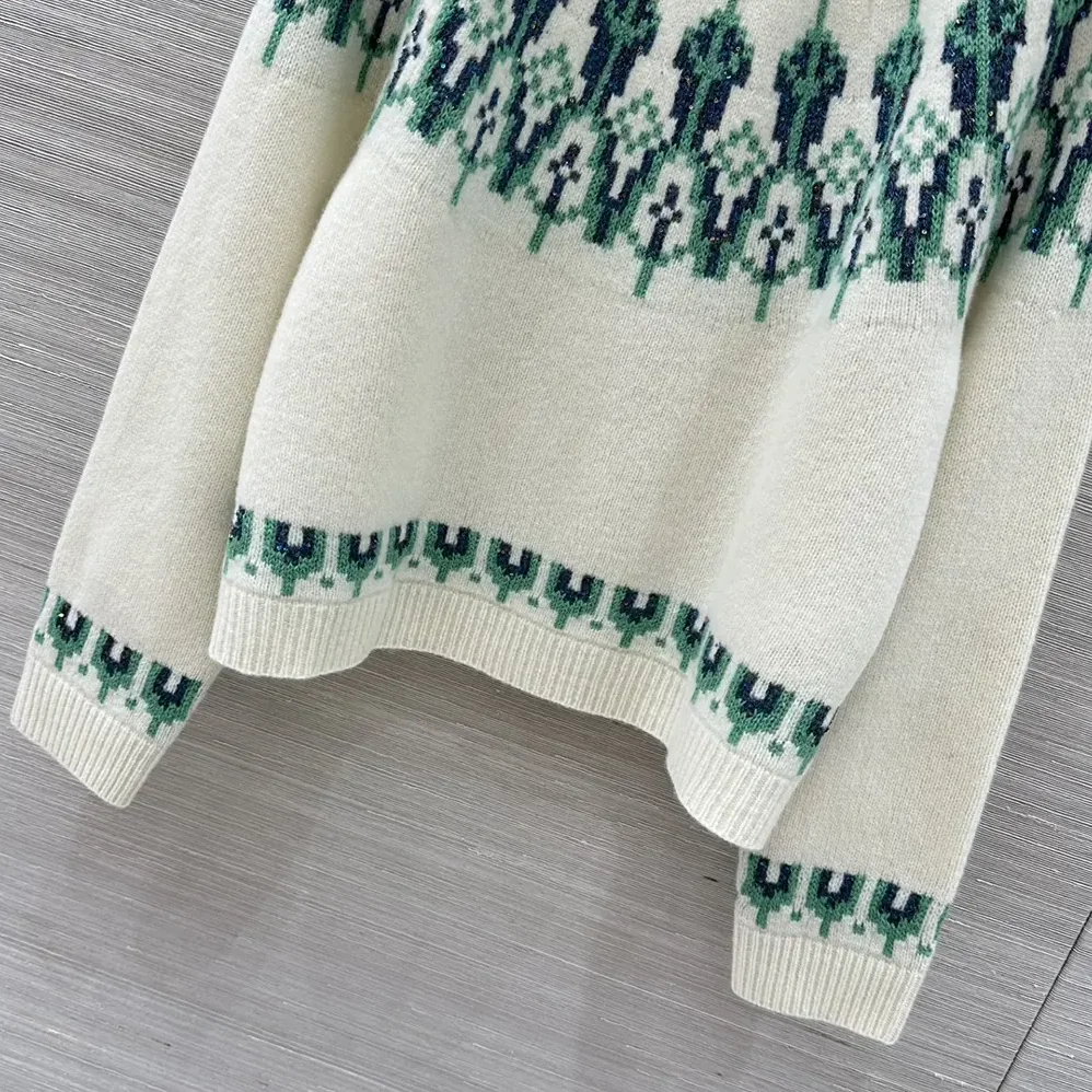 Loewe Sweater in Wool Blend for Men in White Loewe Sweater in Wool Blend for Men in White