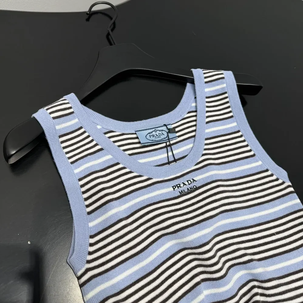 Prada Cotton Knit Tank Top for Women Prada Cotton Knit Tank Top for Women