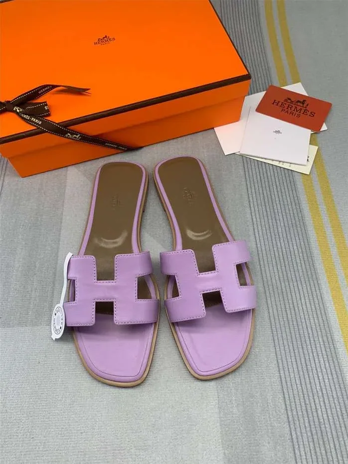 Hermes Oran Sandal Purple