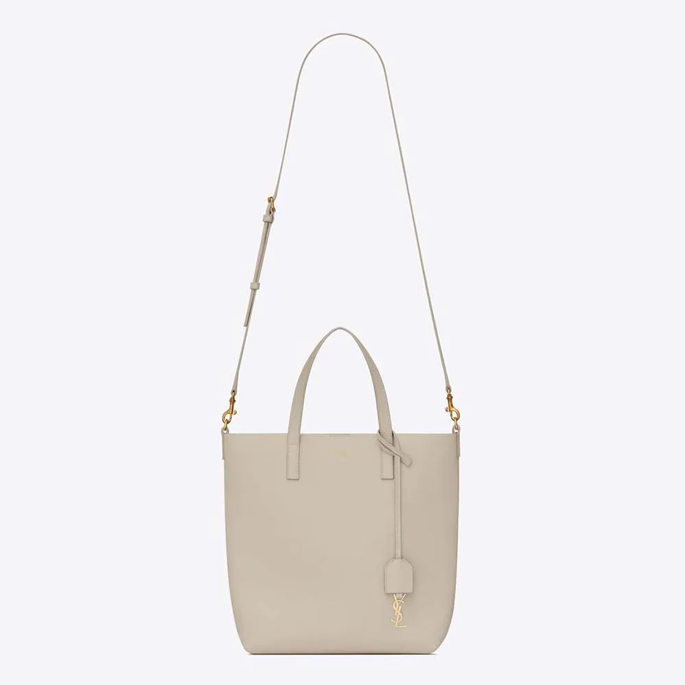 Saint Laurent YSL Shopping Saint Laurent Toy in Supple Leather for Women in White