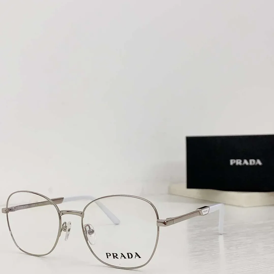Prada Round Glasses Silver Prada Round Glasses Silver