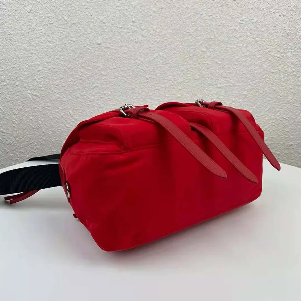 Prada Nylon Shoulder Bag for Women in Red