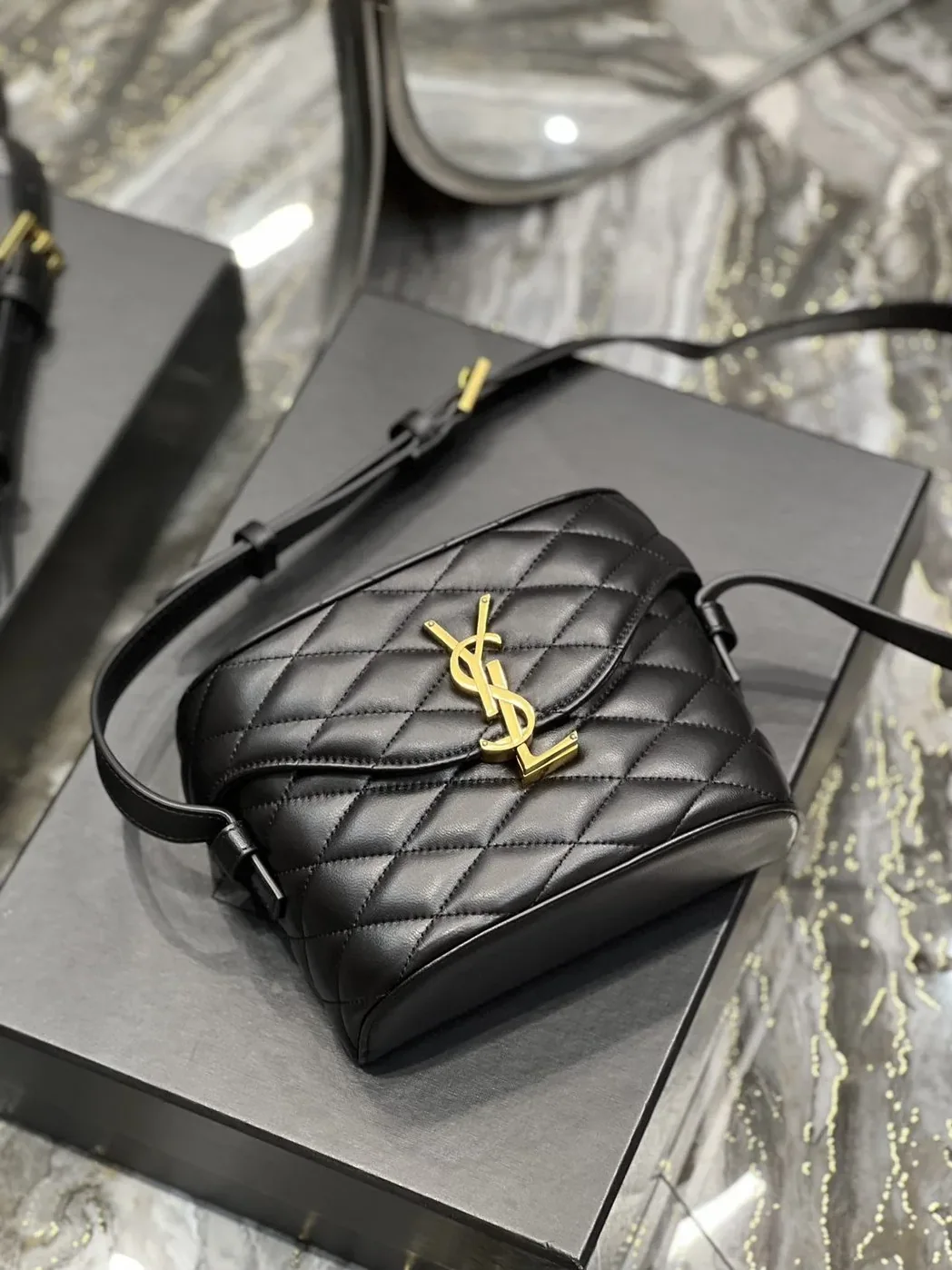 Saint Laurent June Box Bag Black Saint Laurent June Box Bag Black