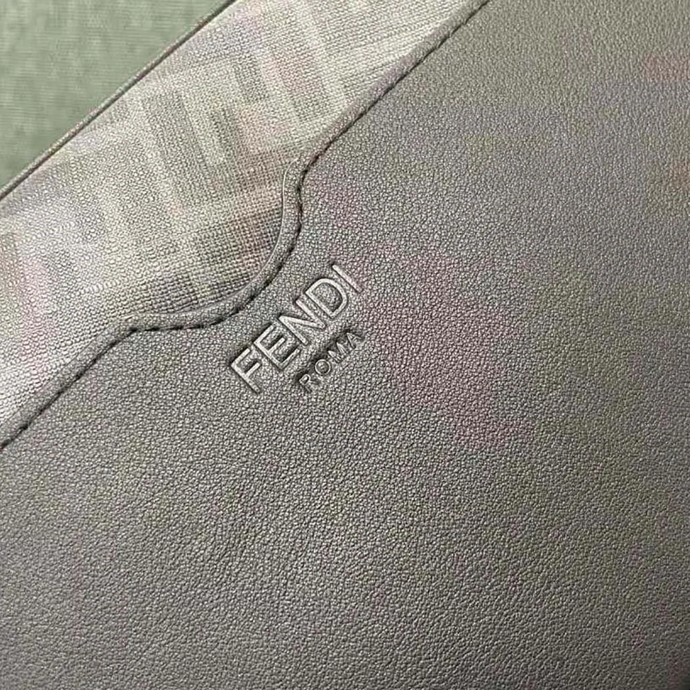 Fendi Camera Case Black FF Fabric Bag for Men