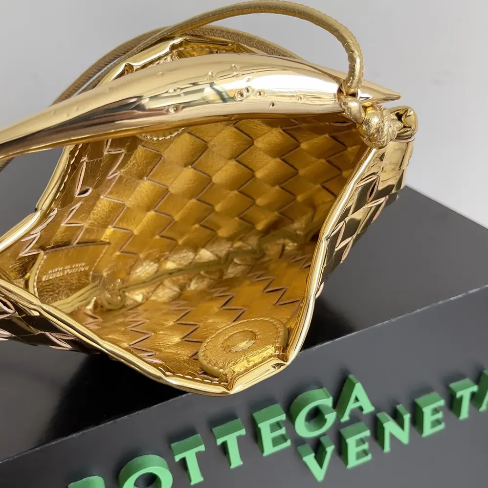 Bottega Veneta Baby Sardine for Women in Gold Bottega Veneta Baby Sardine for Women in Gold