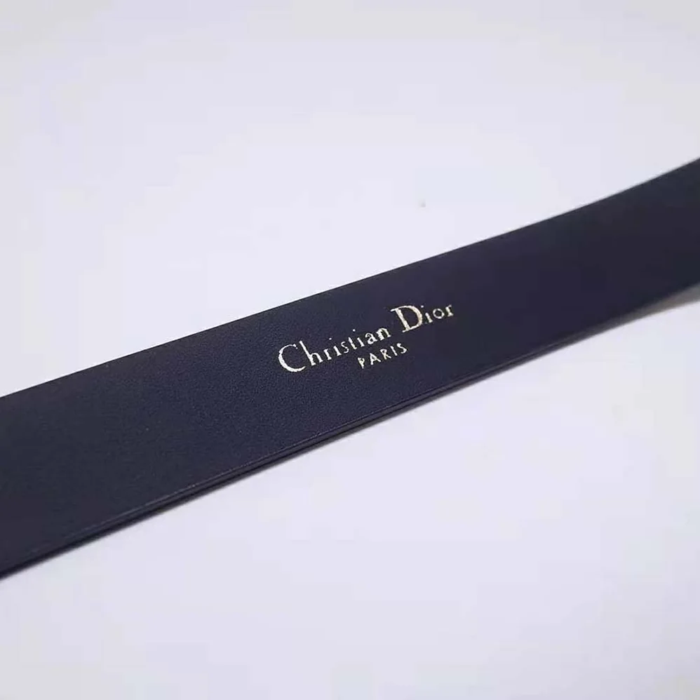 Dior Saddle Belt Black Matte Calfskin 20 MM for Women
