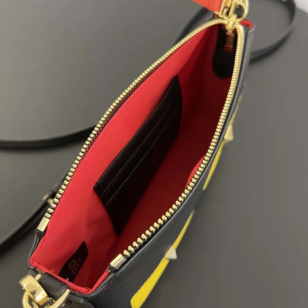 Fendi Baguette Pouch Lunar New Year Black Leather Pouch for Women Fendi Baguette Pouch Lunar New Year Black Leather Pouch for Women