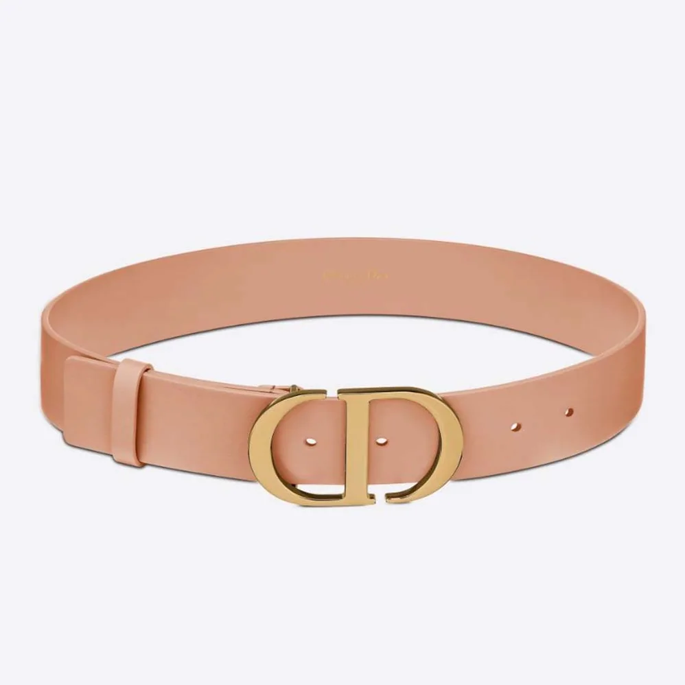 Dior 30 Montaigne Belt Pale Pink Leather for Women Dior 30 Montaigne Belt Pale Pink Leather for Women