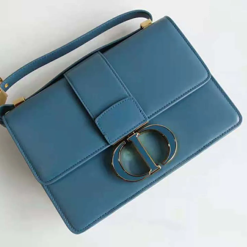 Dior 30 Montaigne Bag Box Calfskin for Women in Navy Dior 30 Montaigne Bag Box Calfskin for Women in Navy