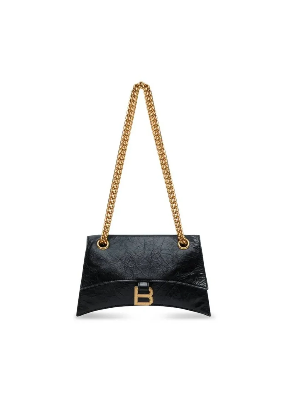 Balenciaga Crush Small Chain Bag In Black /