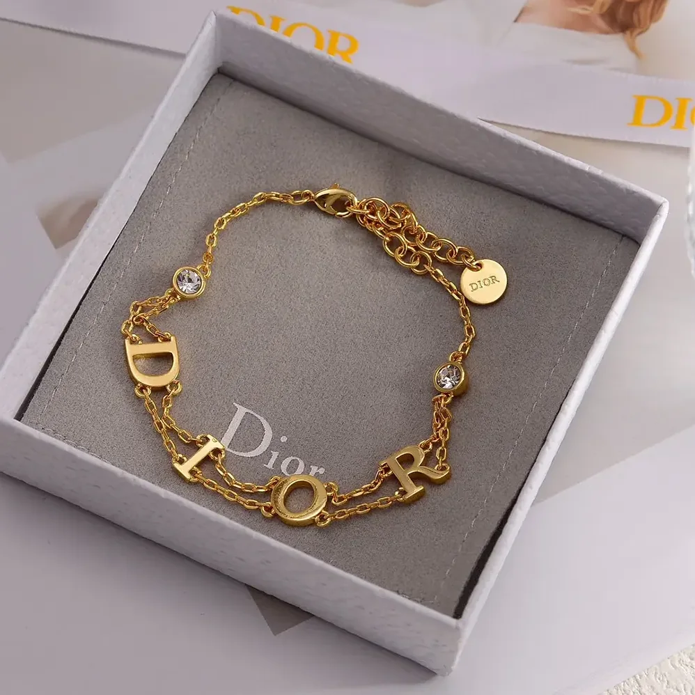 Dior Dio(r)evolution Bracelet Gold-Finish Metal and Silver for Women in Tone Crystals Dior Dio(r)evolution Bracelet Gold-Finish Metal and Silver for Women in Tone Crystals