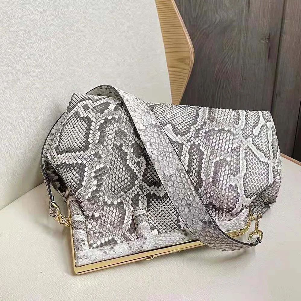 Fendi First Medium White Python Leather Bag for Women Fendi First Medium White Python Leather Bag for Women