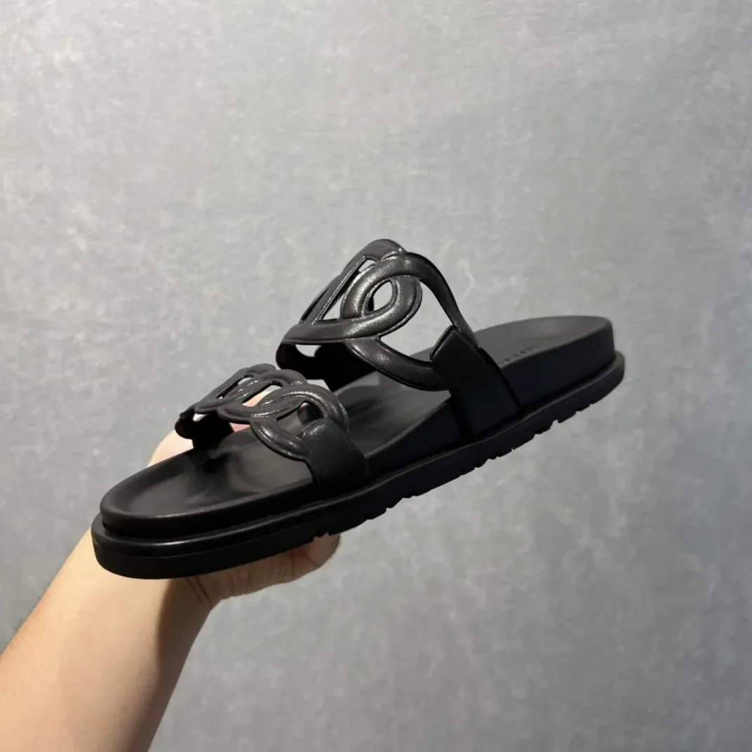 Hermes Extra Sandals Black