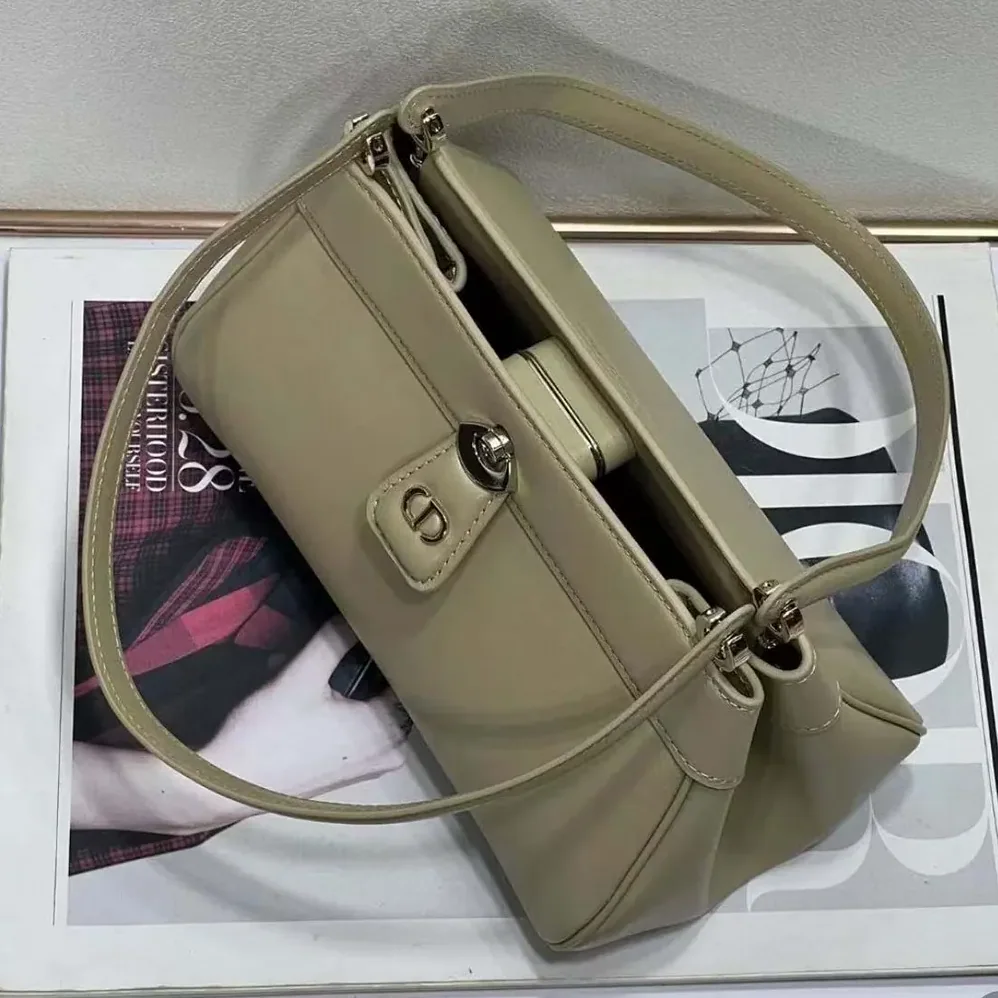 Dior Small Dior Key Bag Sandy Box Calfskin for Women