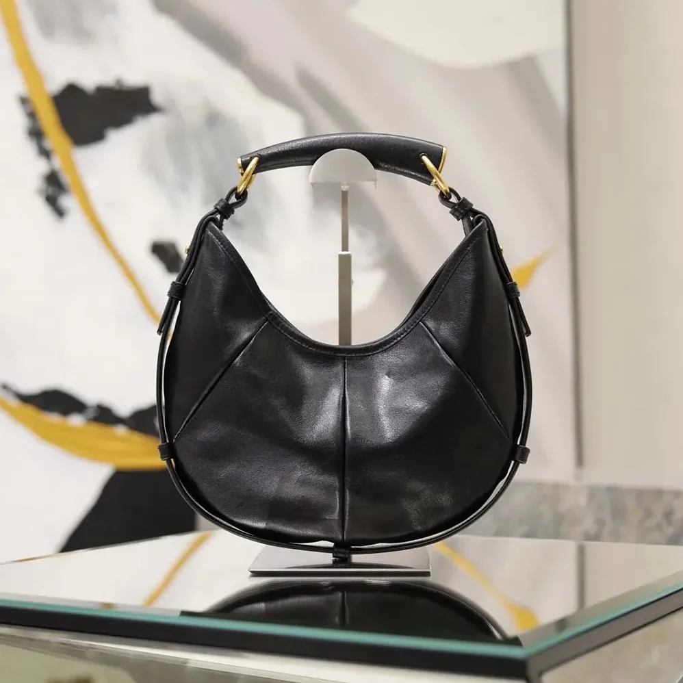 Saint Laurent YSL Mombasa Small In Leather for Women in Black