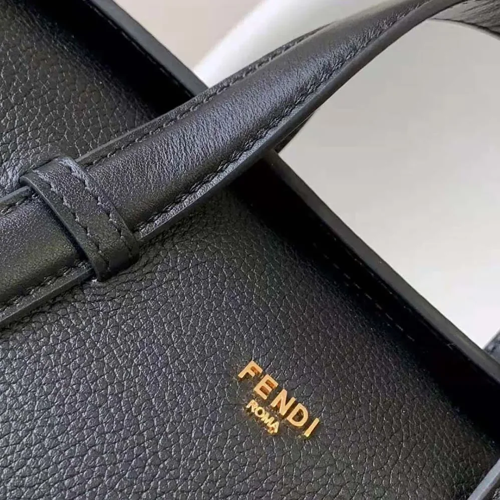 Fendi Boston 365 Black Leather Bag for Women