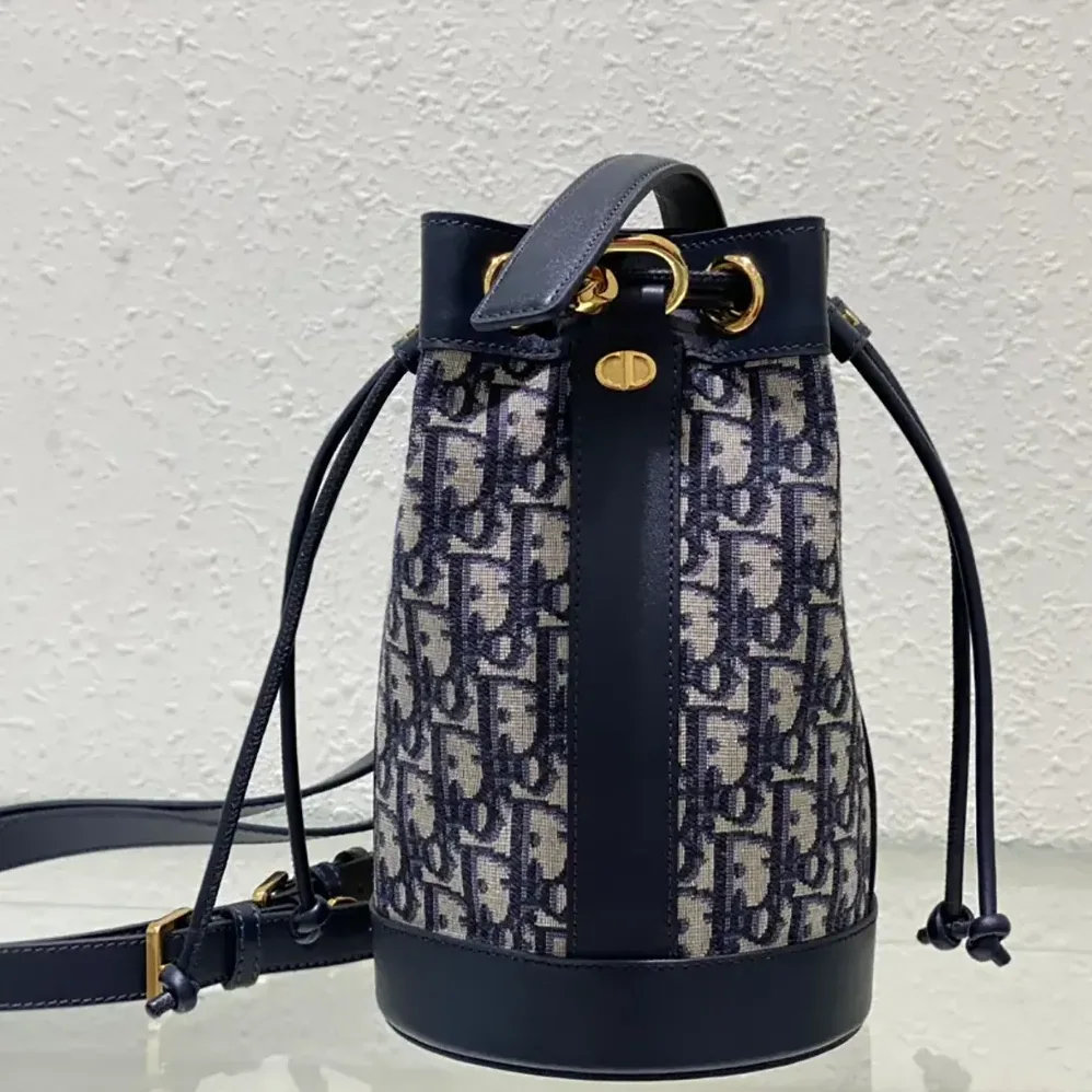 Dior Small Dior Backpack Blue Dior Oblique Jacquard for Women