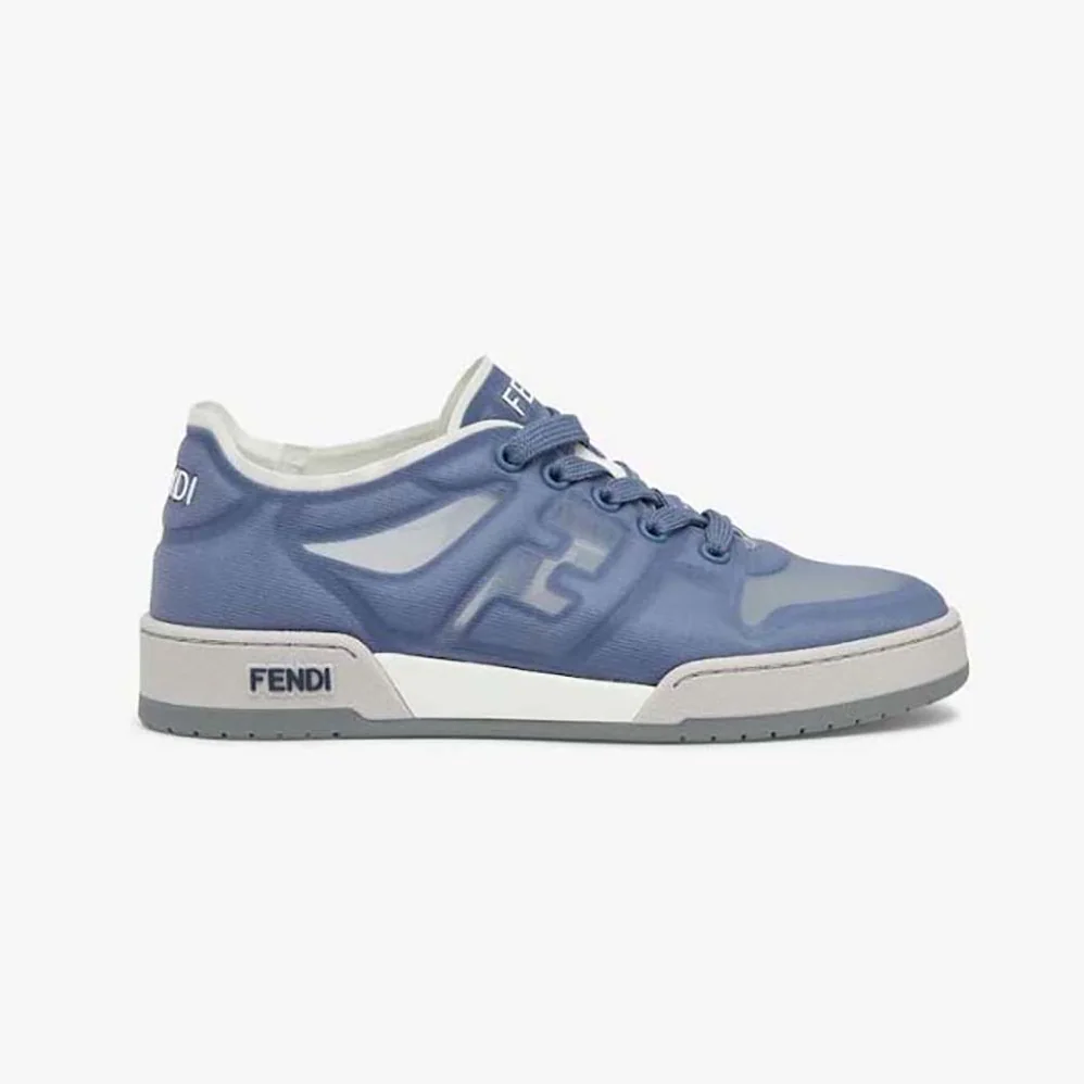 Fendi Match Blue Mesh Low Tops for Unisex
