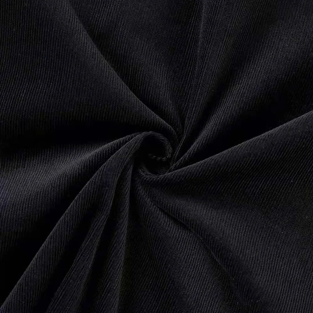 Prada Pinwale Corduroy Shirt for Men in Black