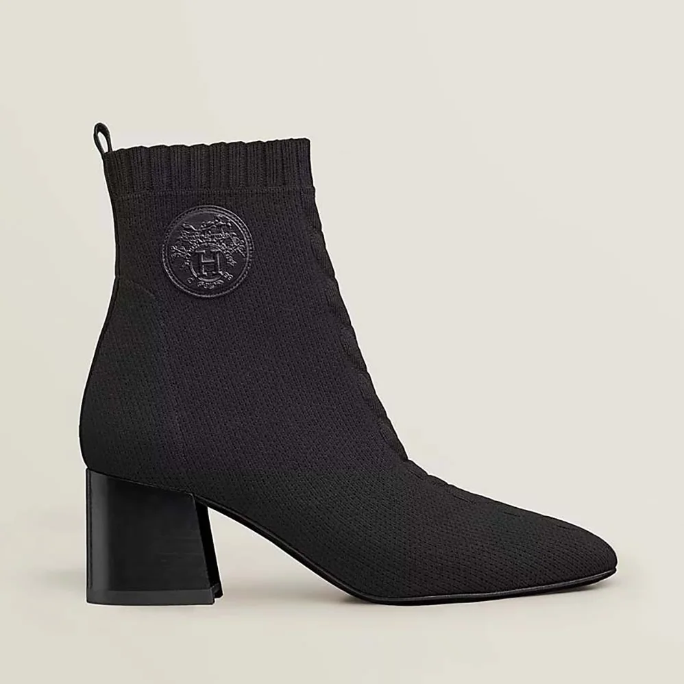 Hermes Volver 60 Ankle Boot in 7cm Heel Height for Women in Black Hermes Volver 60 Ankle Boot in 7cm Heel Height for Women in Black