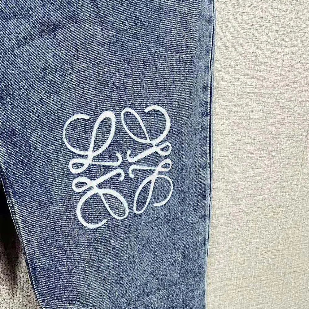 Loewe Anagram Cropped Jeans in Denim for Men