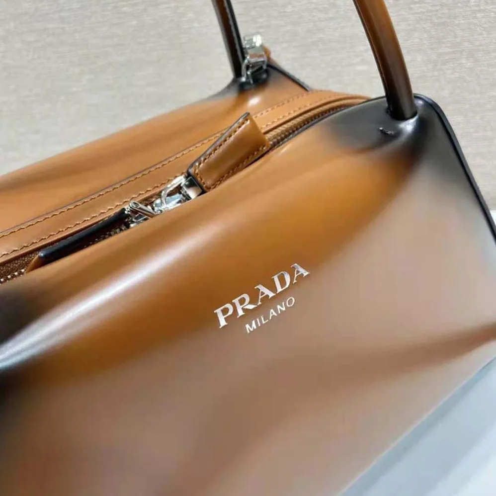 Prada Medium Brushed Leather Prada Supernova Handbag for Women in Brown Prada Medium Brushed Leather Prada Supernova Handbag for Women in Brown