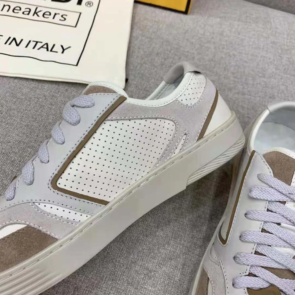 Fendi Step Beige Leather Low for Men in tops Fendi Step Beige Leather Low for Men in tops
