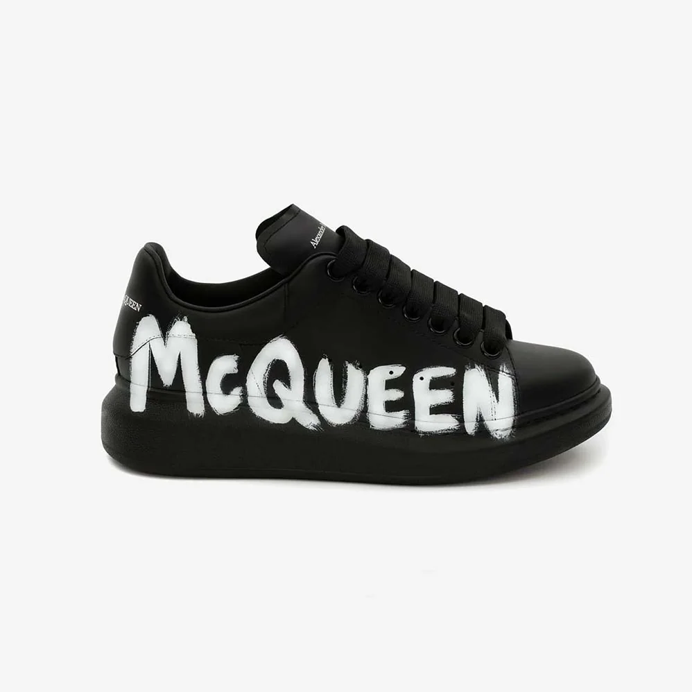 Alexander Mcqueen Online Exclusive Mcqueen Graffiti Oversized Sneaker in Black for Unisex in white