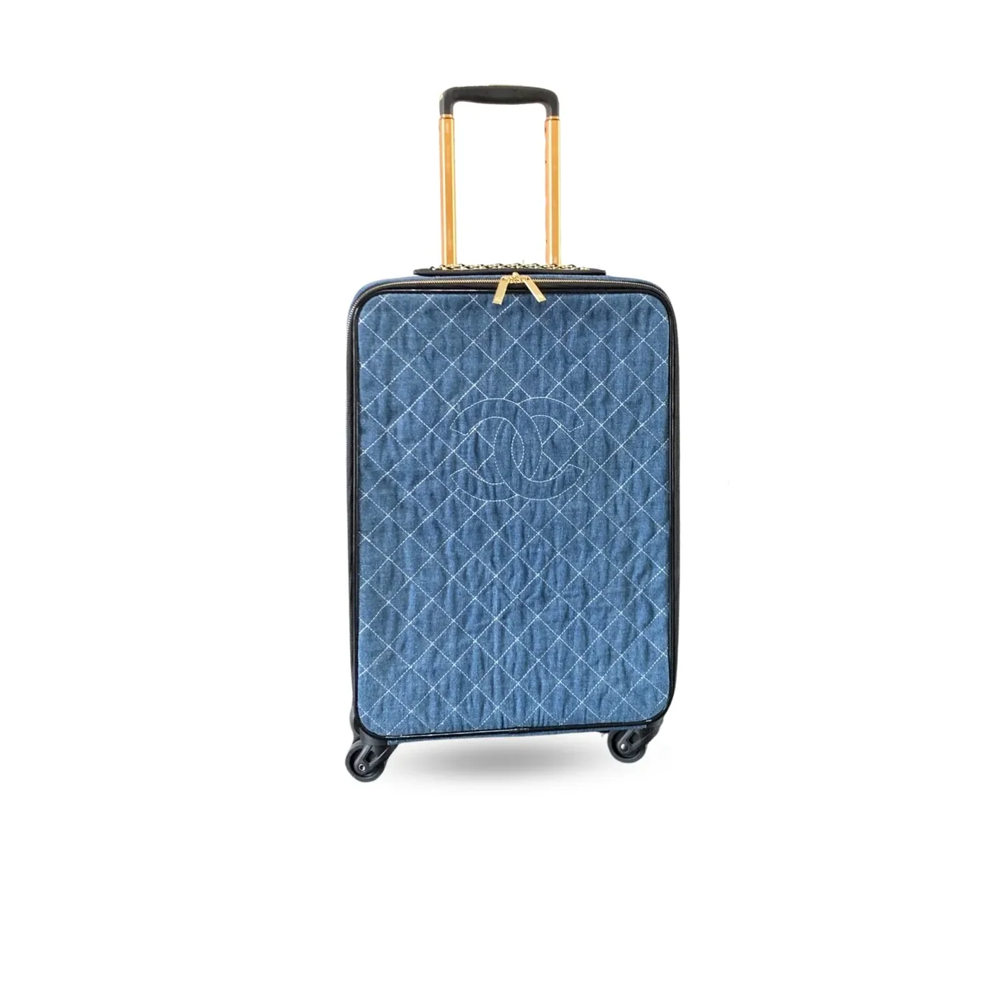 Chanel Classic Diamond in Quilted Suitcase Blue /