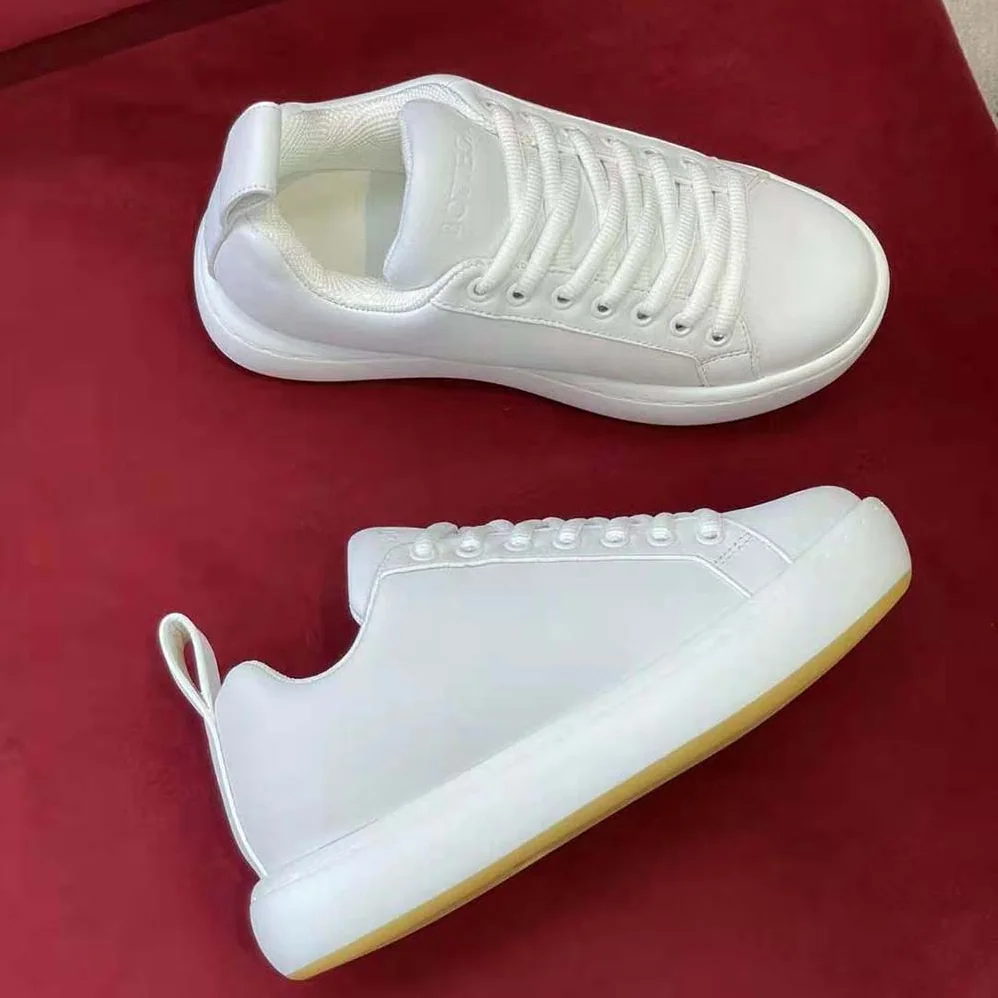 Bottega Veneta Pillow Sneaker Padded Leather Lace-up Sneakers for Unisex in Beige Bottega Veneta Pillow Sneaker Padded Leather Lace-up Sneakers for Unisex in Beige