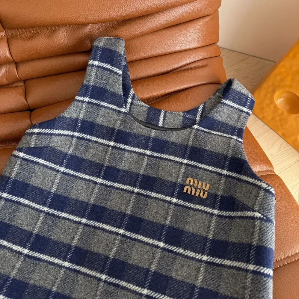 Miu Miu Checked Mini for Women in Dress Miu Miu Checked Mini for Women in Dress