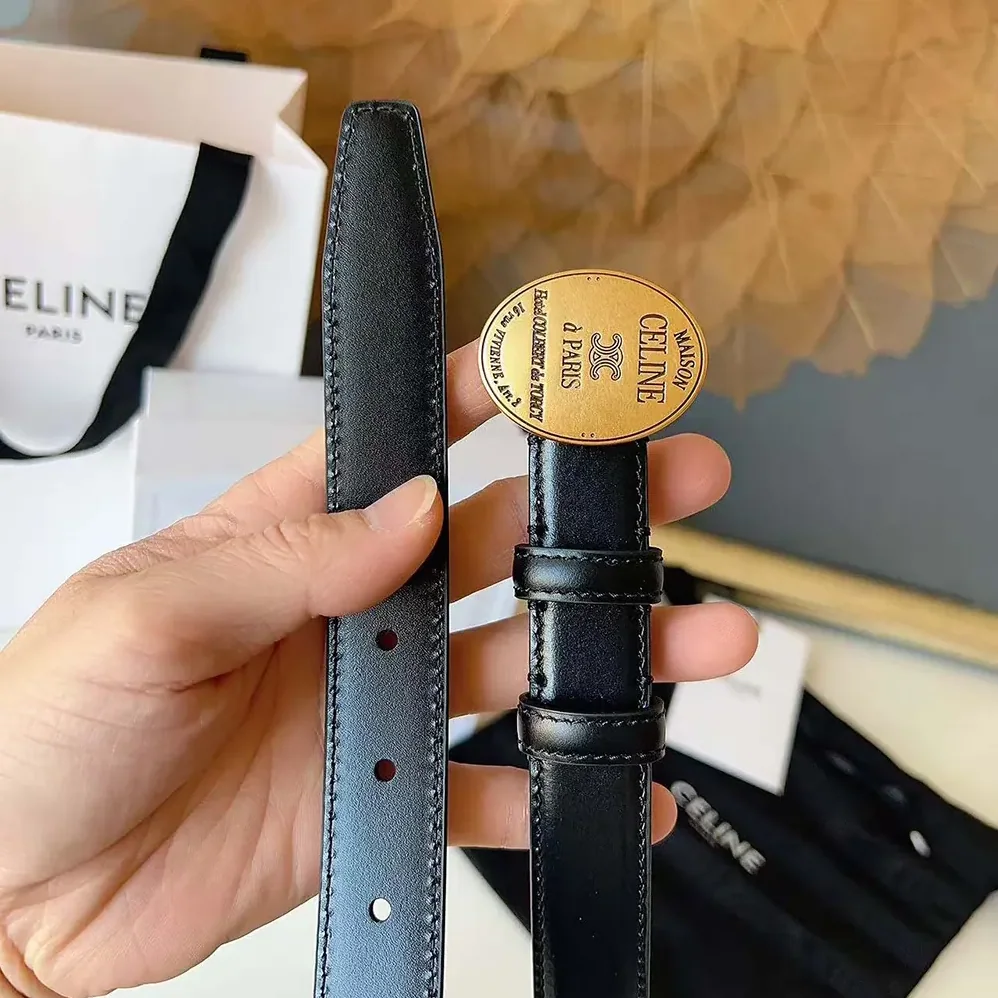Celine Maison Celine Belt 13Mm in Taurillon Leather for Women Celine Maison Celine Belt 13Mm in Taurillon Leather for Women