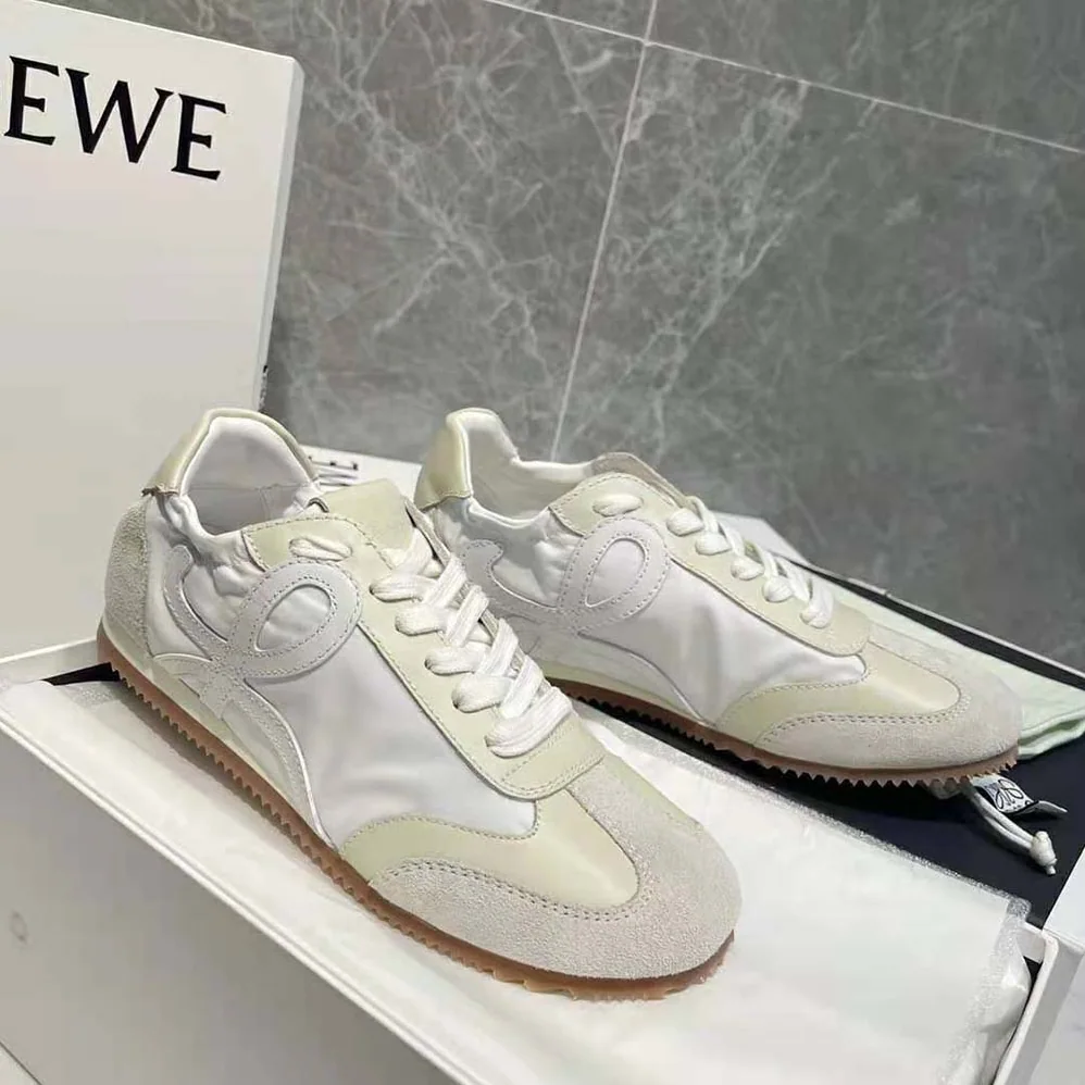 Loewe Ballet Runner in Nylon and Leather for Unisex in White