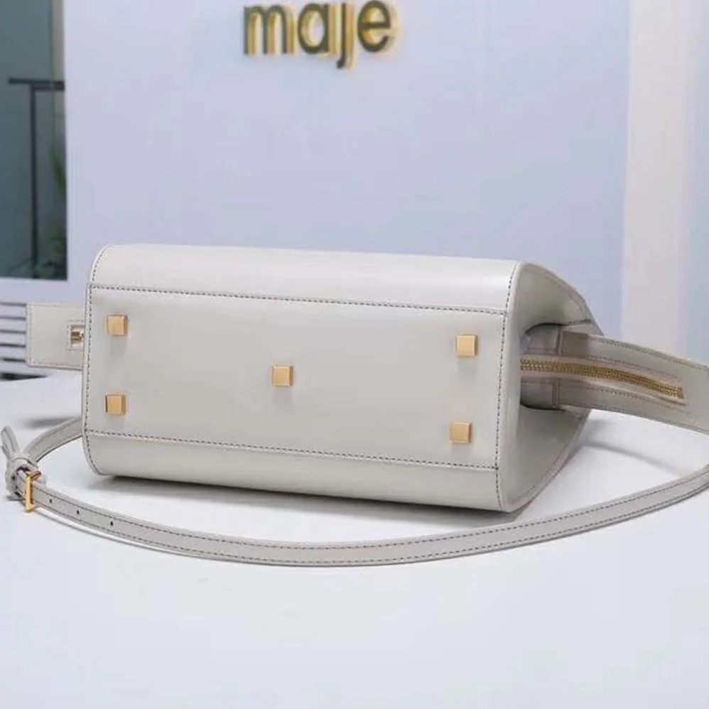 Saint Laurent YSL Uptown Small Tote Shiny Smooth for Women in White Saint Laurent YSL Uptown Small Tote Shiny Smooth for Women in White